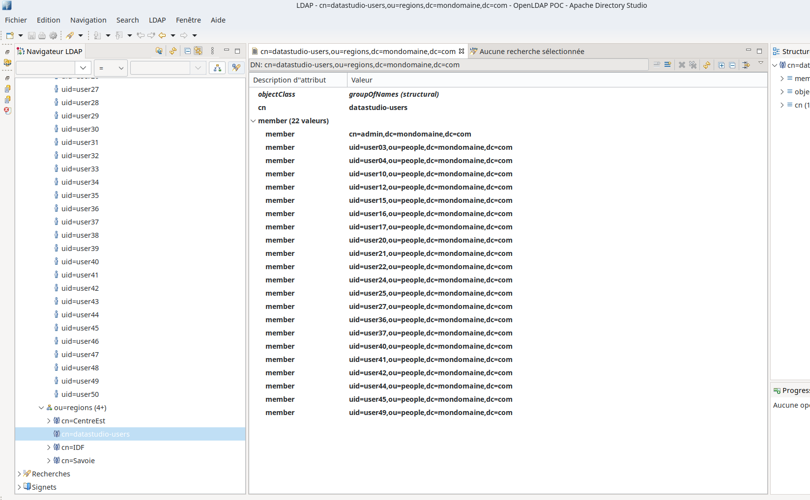 Groupe datastudio-users avec ses membres