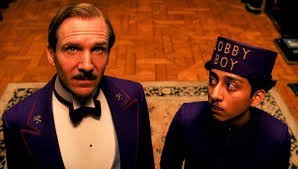 Gustave H. et Zero dans le Grand Budapest Hotel de Wes Anderson
